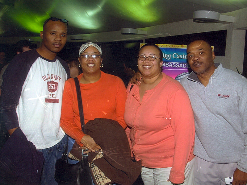 (left to right) Roberta's son, Brian; Roberta; Roberta's daughter, Nicole; and Roberta's husband, William, on a family outing
