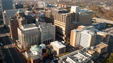Overhead view of VCU?s MCV Campus