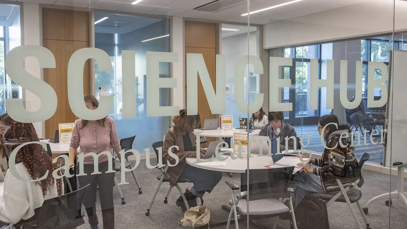 The Science Hub serves as a dedicated space for science tutoring and supplemental instruction.