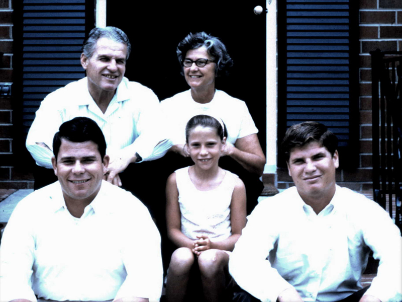 Mary and John Hostinsky with their children in Newport News, Va., in the early 1960s