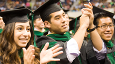 Graduates at VCU commencement