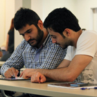 Students participating in the Social Media Institute