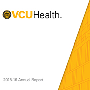 Graphic of 2015-16 annual report cover