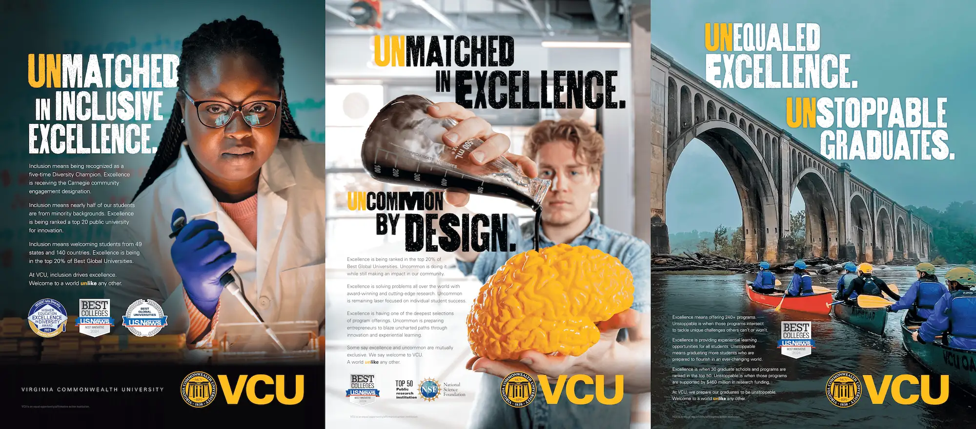 VCU brand advertisement examples